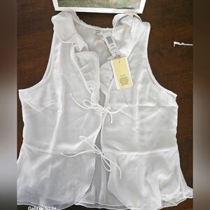 Aritzia Wilfred Flitter Blouse